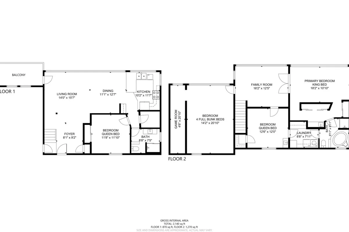 This image offers a wide-angle view that includes the living room, kitchen, primary bedroom, balcony, and dining area. The presence of the balcony visually connects the interior living space with the outdoors, hinting at opportunities to enjoy ocean views and the coastal environment. The dining area in the foreground suggests shared meals and gatherings, emphasizing the communal aspect of savoring local flavors together.
